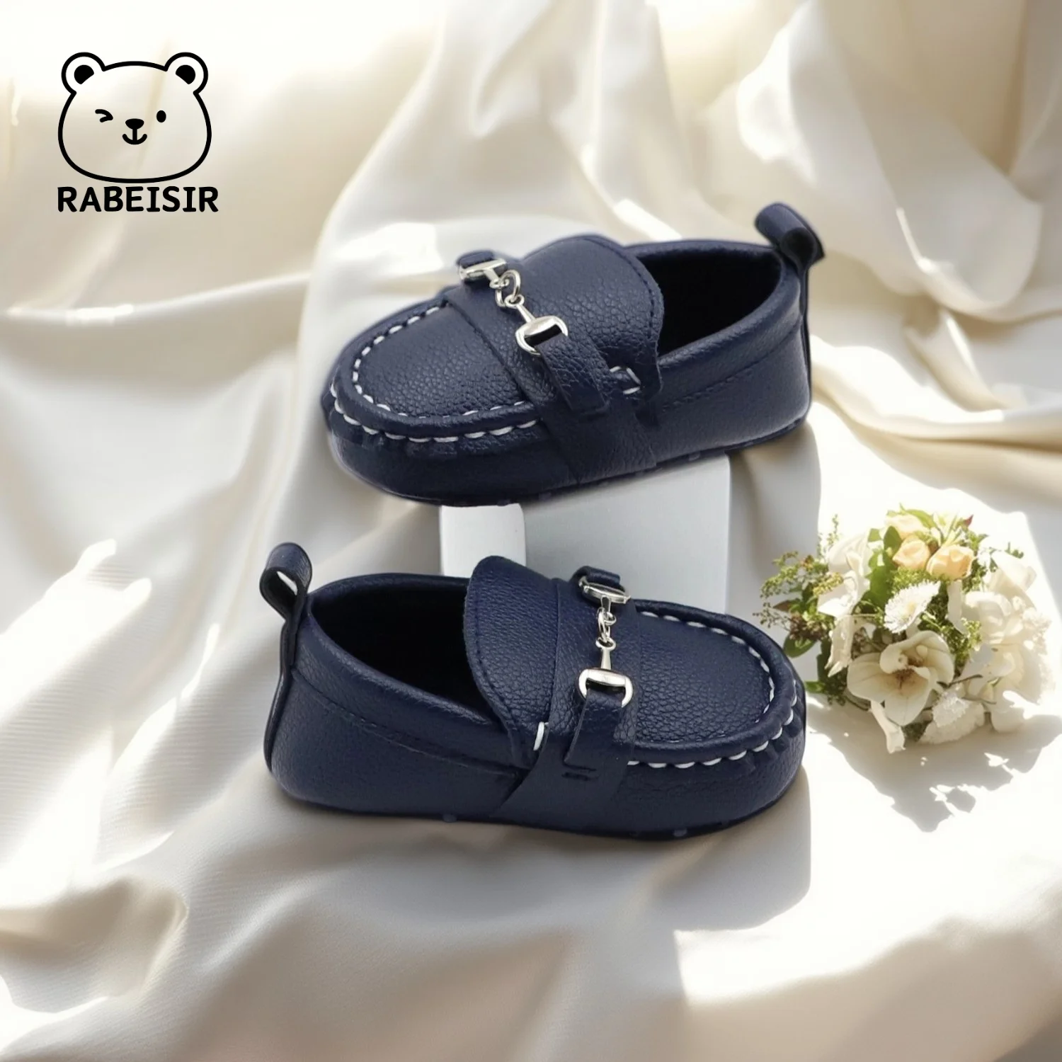 Casual Slip On Low Top Loafer Shoes For Baby Boys, Lightweight Comfortable Non Slip Flat Shoes For Indoor Outdoor Walking, Sprin