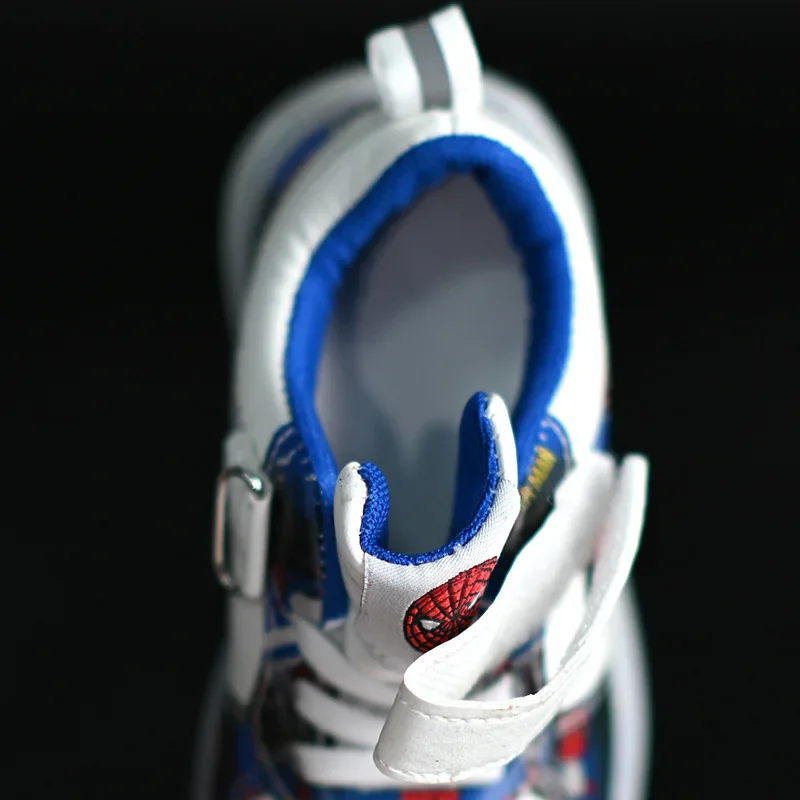 Disney Led Light Shoes for Kids Fashion Cartoon Spiderman Boys Sneakers Girls Casual Shoes Breathable Kids Sport Shoes