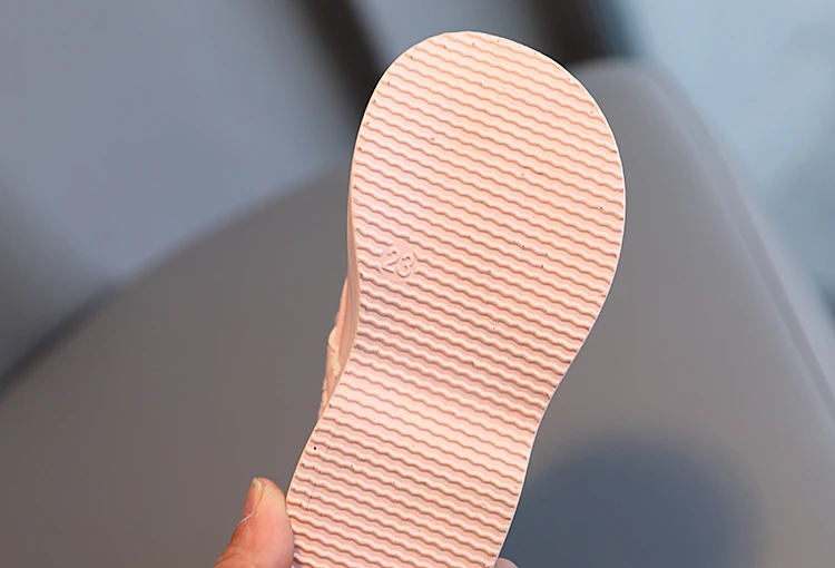 Girl's Short Boots Ankle-High Beading Autumn Fly-Woven Kids Sock Boot Wedges Flexiable Sweet Slip-on Toddler Children Boot 21-30