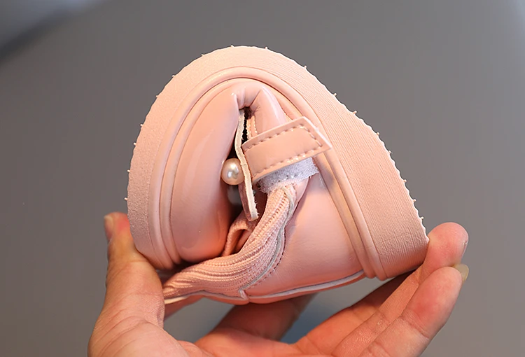 Girl's Short Boots Ankle-High Beading Autumn Fly-Woven Kids Sock Boot Wedges Flexiable Sweet Slip-on Toddler Children Boot 21-30