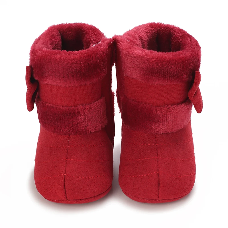 0-18M baby shoes Girls winter plush comfort snow boots cute bow cotton shoes baby soft soled non-slip toddler shoes 0-18M baby shoes Girls winter plush comfort snow boots cute bow cotton shoes baby soft soled non-slip toddler shoes