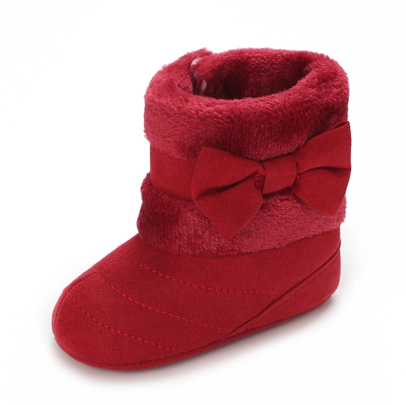 0-18M baby shoes Girls winter plush comfort snow boots cute bow cotton shoes baby soft soled non-slip toddler shoes 0-18M baby shoes Girls winter plush comfort snow boots cute bow cotton shoes baby soft soled non-slip toddler shoes