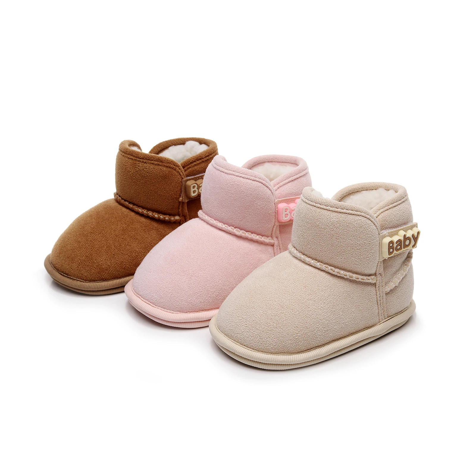 Baby Girls Boys Winter Ankle Boots Non-slip Newborn Snow Shoes Soft Bottom Fleece Warm Flats Casual Toddler Infant Walking Shoes Baby Girls Boys Winter Ankle Boots Non-slip Newborn Snow Shoes Soft Bottom Fleece Warm Flats Casual Toddler Infant Walking Shoes