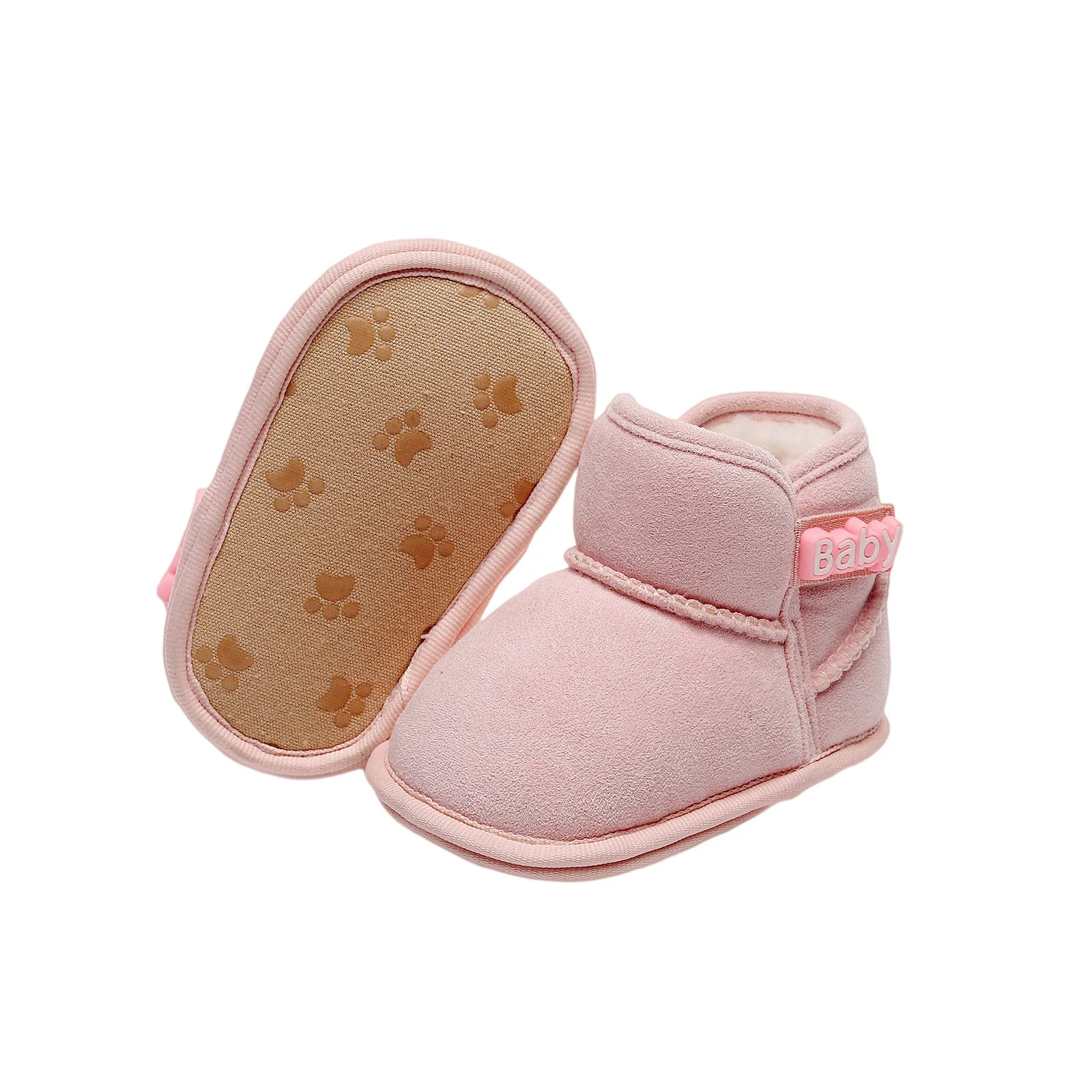 Baby Girls Boys Winter Ankle Boots Non-slip Newborn Snow Shoes Soft Bottom Fleece Warm Flats Casual Toddler Infant Walking Shoes Baby Girls Boys Winter Ankle Boots Non-slip Newborn Snow Shoes Soft Bottom Fleece Warm Flats Casual Toddler Infant Walking Shoes