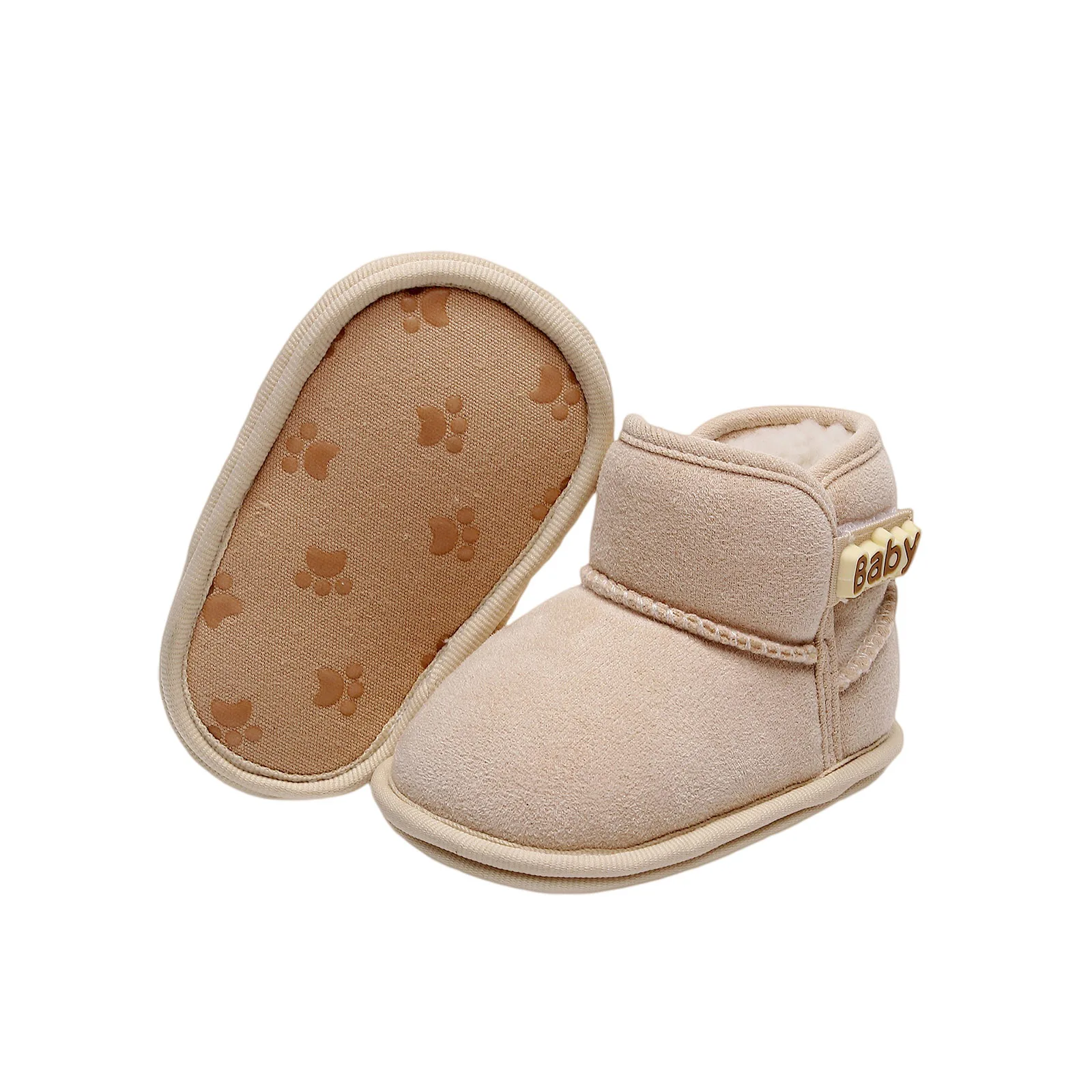 Baby Girls Boys Winter Ankle Boots Non-slip Newborn Snow Shoes Soft Bottom Fleece Warm Flats Casual Toddler Infant Walking Shoes Baby Girls Boys Winter Ankle Boots Non-slip Newborn Snow Shoes Soft Bottom Fleece Warm Flats Casual Toddler Infant Walking Shoes