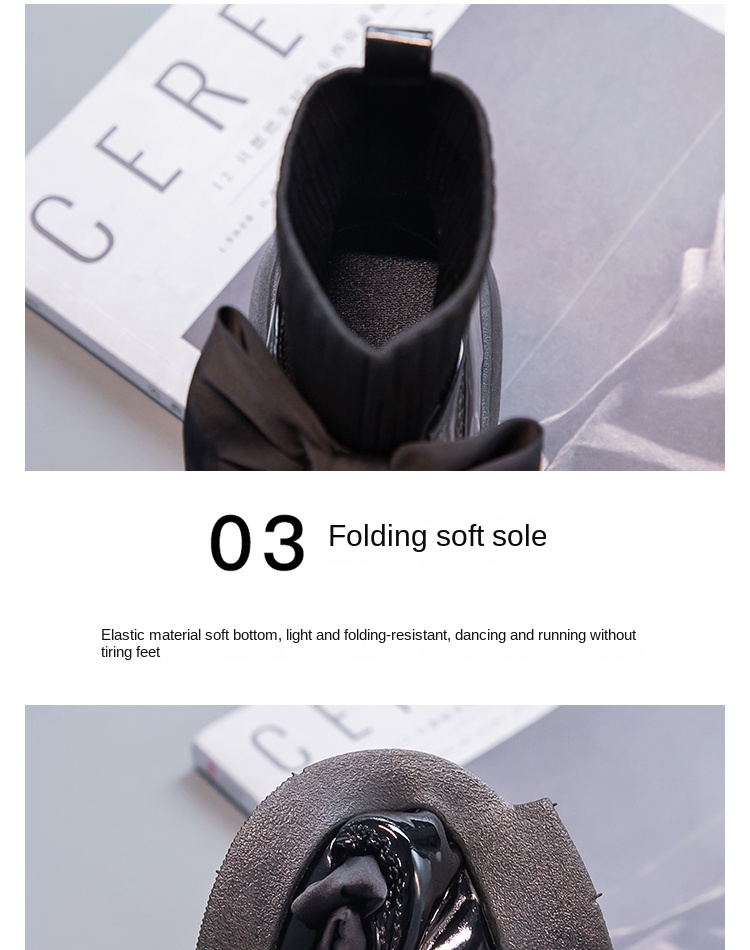 Girls Black Non-slip Kids Fashion Bow Elegant 2022 Glossy UK Uniform Child School Shoes Simple Casual 2022 Sock Boots Breathable Girls Black Non-slip Kids Fashion Bow Elegant 2022 Glossy UK Uniform Child School Shoes Simple Casual 2022 Sock Boots Breathable