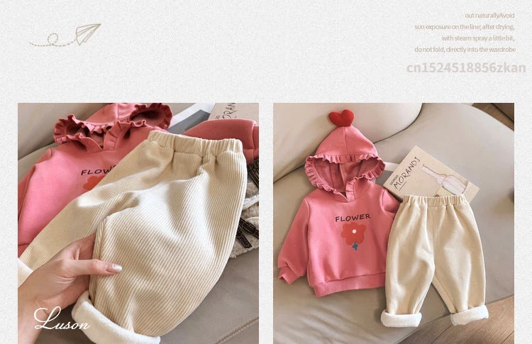 New Autumn Winter Toddler Boys Girls Casual Corduroy Pants Children Kids Warm Trousers Loose Pants Outside Versatile