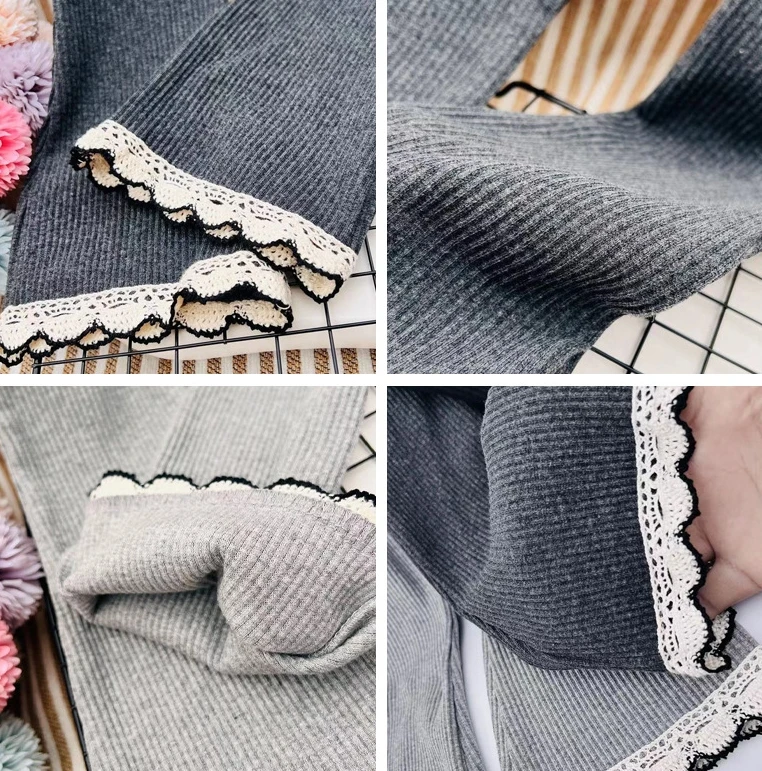 Girls Pants Long Trousers Cotton 2025 Gray Spring Autumn Teenagers Baby's Kids Pants Outdoor Teenagers Children's Clothing