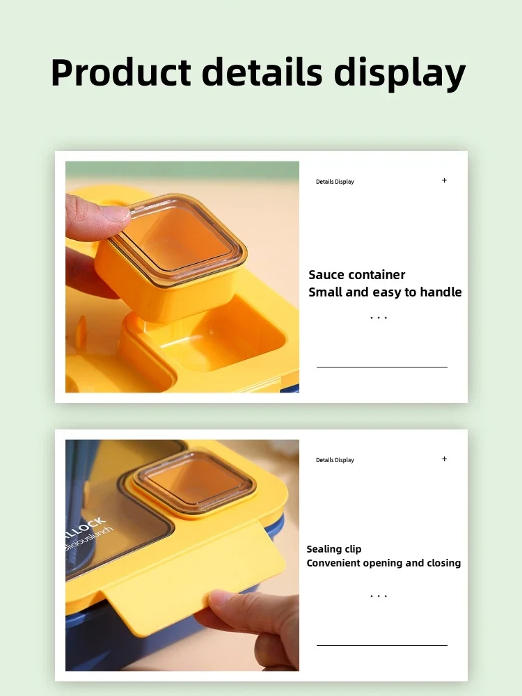 Portable Lunch Box Lunch Bags for Children School Office Bento Box with Tableware Thermal Bag Complete Kit Microwavable Heating