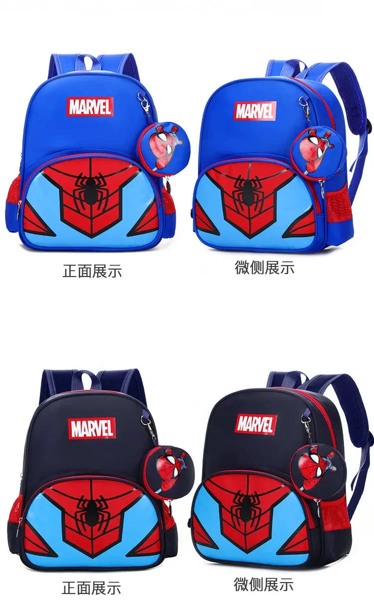 New Children School Bag Boys Girls Spider Man Cartoon Kindergarten Schoolbags Kids Orthopedic Backpacks 4-13 Year