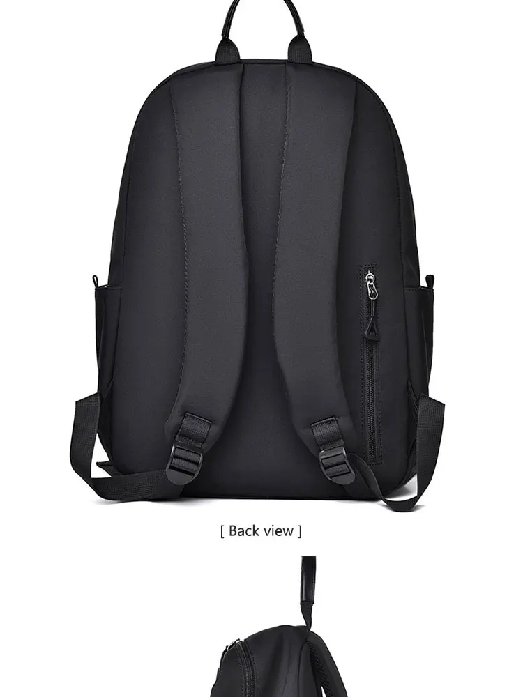 A New 14-inch Casual Simple Student Backpack Large Capacity Children's Schoolbag School Travel Unisex Laptop Backpack