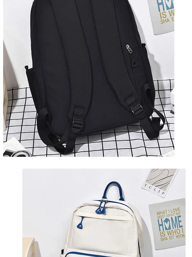 A New 14-inch Casual Simple Student Backpack Large Capacity Children's Schoolbag School Travel Unisex Laptop Backpack