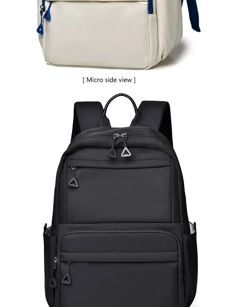 A New 14-inch Casual Simple Student Backpack Large Capacity Children's Schoolbag School Travel Unisex Laptop Backpack