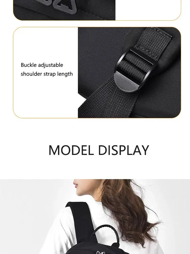 A New 14-inch Casual Simple Student Backpack Large Capacity Children's Schoolbag School Travel Unisex Laptop Backpack