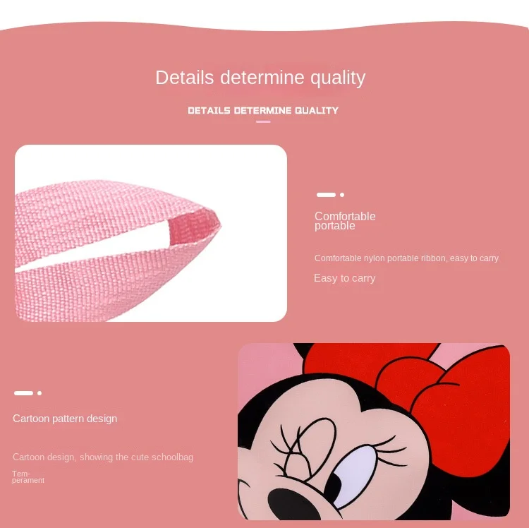 Minnie Cute Girl Backpack Disney Cartoon Spriderman Children Backpack Mickey Kids Schoolbag Elsa Shoulder Bag