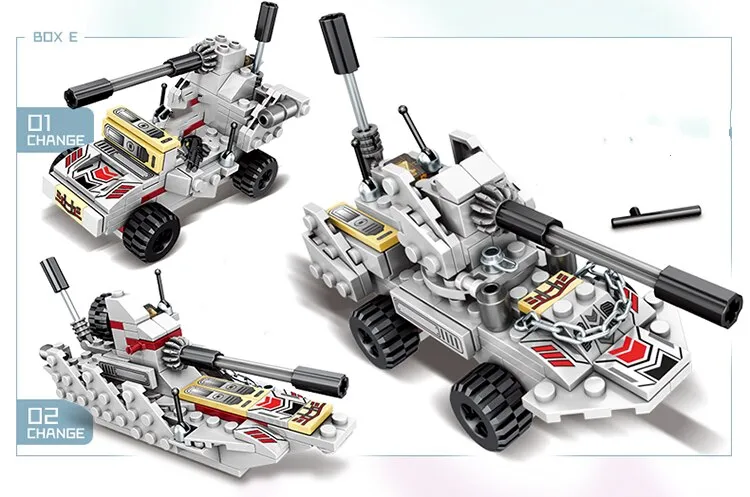 Navy War Chariot Ship Army Boat Plane Model Warships Building Blocks Construction Set for Boys Bricks Toys Christmas Gifts