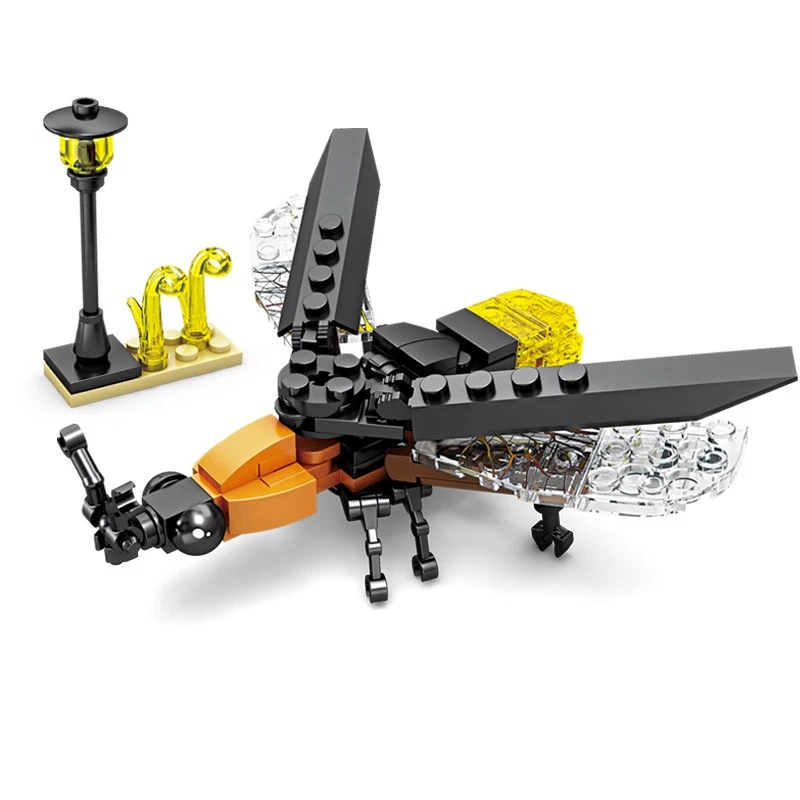 Creative Building Blocks Insect Model Bee Dragonfly Ant Mantis Children's Assembled Toys Interesting Animal Ornaments Gifts Creative Building Blocks Insect Model Bee Dragonfly Ant Mantis Children's Assembled Toys Interesting Animal Ornaments Gifts