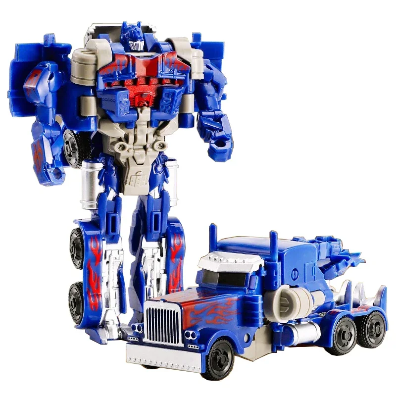 Transformation Car Anime Robot Model One Step Deformation Robot Toy Kid Puzzle Toy Deformation Car Action Figure Model