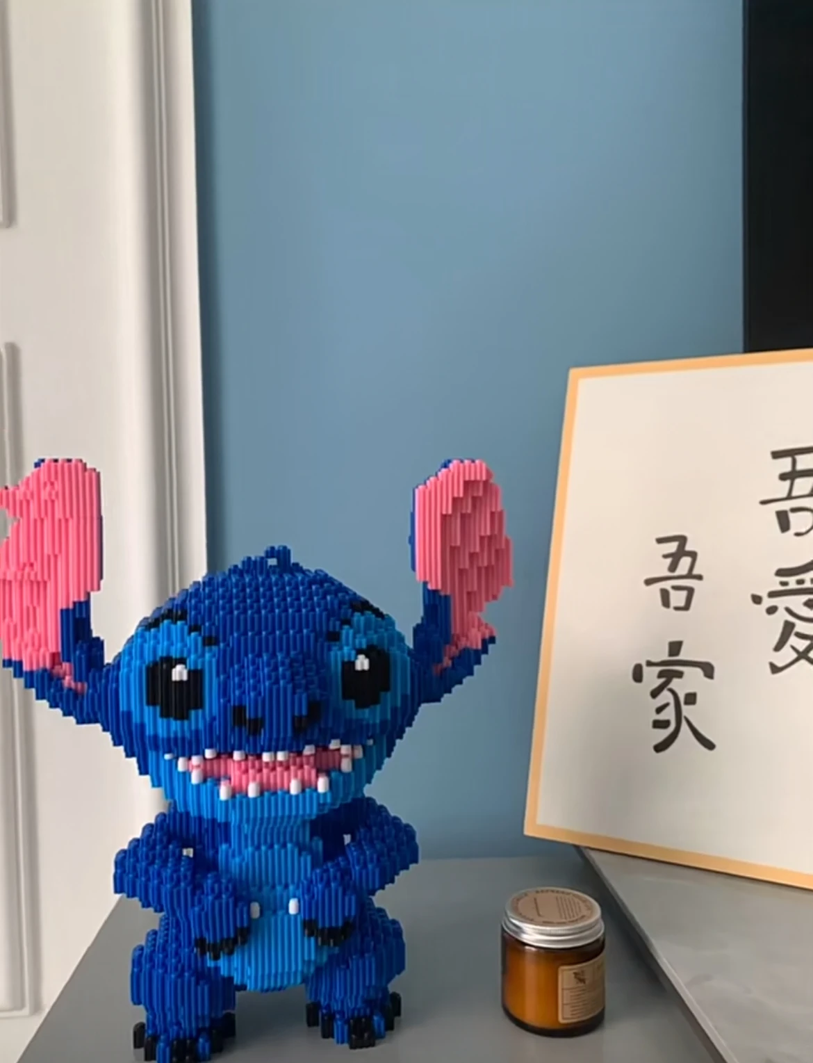 Kawaii Disney Building Block Stitch Giant Stitzer Assembly Toy Children's Birthday Gift Desk Decoration Statue Ornament Toys