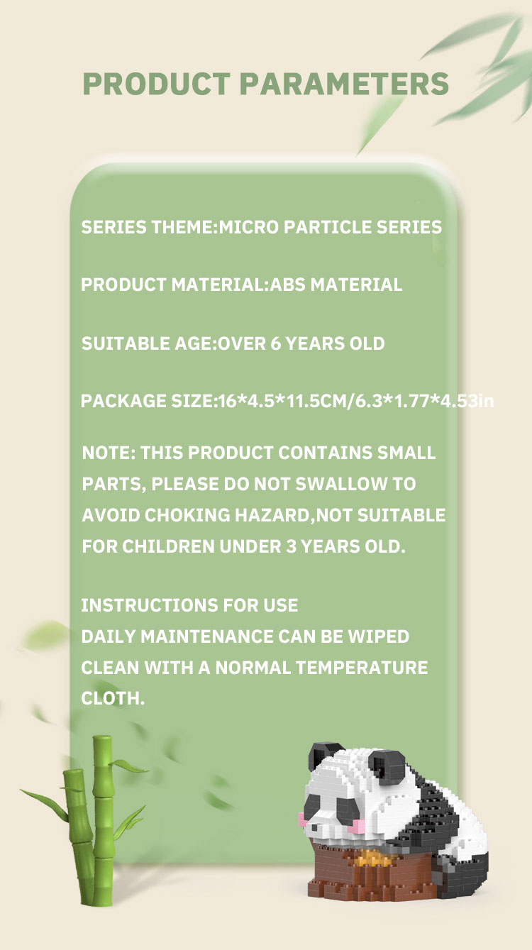 Creative DIY Assemable Animal Cute MINI Chinese Style Animal Panda Building Block Educational Boy Toys For Children Model Bricks Creative DIY Assemable Animal Cute MINI Chinese Style Animal Panda Building Block Educational Boy Toys For Children Model Bricks