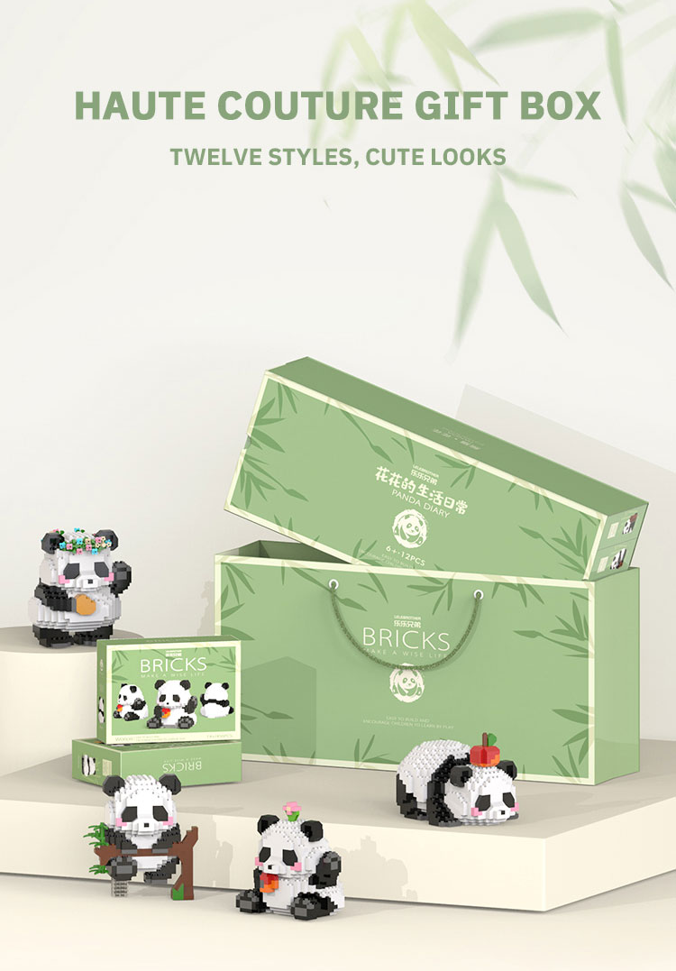 Creative DIY Assemable Animal Cute MINI Chinese Style Animal Panda Building Block Educational Boy Toys For Children Model Bricks Creative DIY Assemable Animal Cute MINI Chinese Style Animal Panda Building Block Educational Boy Toys For Children Model Bricks