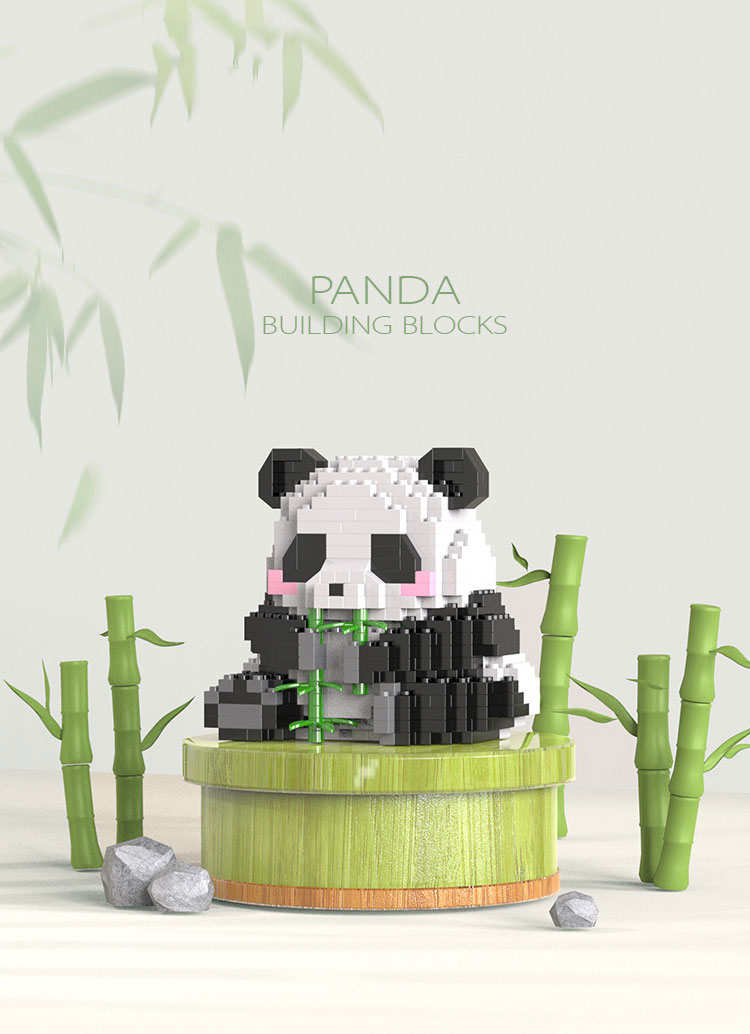 Creative DIY Assemable Animal Cute MINI Chinese Style Animal Panda Building Block Educational Boy Toys For Children Model Bricks Creative DIY Assemable Animal Cute MINI Chinese Style Animal Panda Building Block Educational Boy Toys For Children Model Bricks