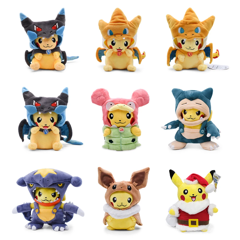 Cos Eevee Pikachu Cosplay Plush Toys Pikachu Peluche Lucario Stuffed Animal Doll Collectible Gift,Cartoon 20-30CM Cos Eevee Pikachu Cosplay Plush Toys Pikachu Peluche Lucario Stuffed Animal Doll Collectible Gift,Cartoon 20-30CM