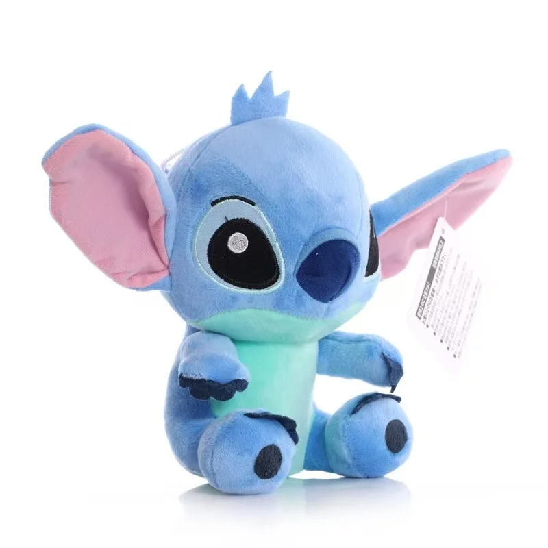 20cm Original Plush Stitch Baby Movie Cartoon Model Doll Children Action Figures Stuffed Toys Pendant Gifts