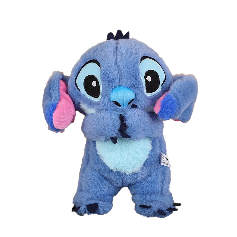 Hot selling Lilo&Stitch Plush Doll Breath Toy Child Peluche Kawaii Soothes Anime Baby Music Light Sleep Blue Stitch Toys Gift