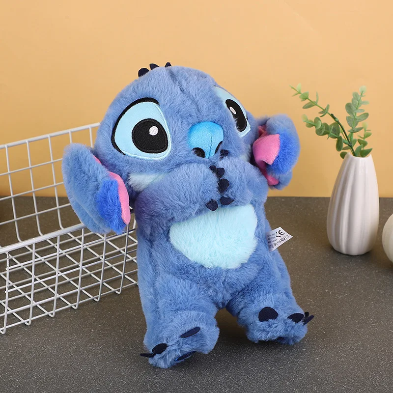 Hot selling Lilo&Stitch Plush Doll Breath Toy Child Peluche Kawaii Soothes Anime Baby Music Light Sleep Blue Stitch Toys Gift