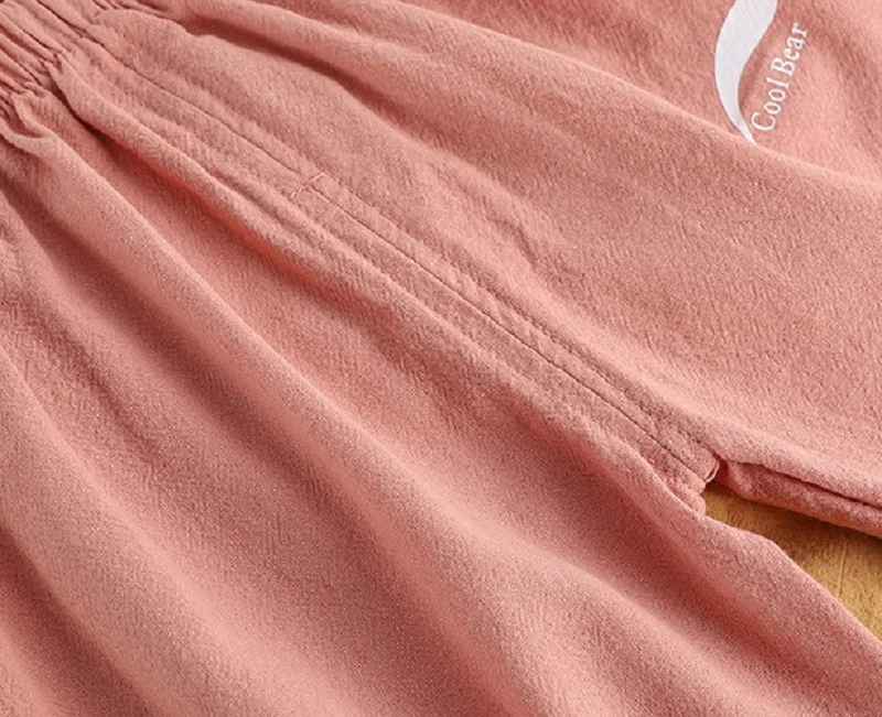 1 2 3 4 5  Years New Children's Anit-mosquito Pants Summer Baby Air Conditioning Bloomers Boys and Girls Cotton and Linen Pants