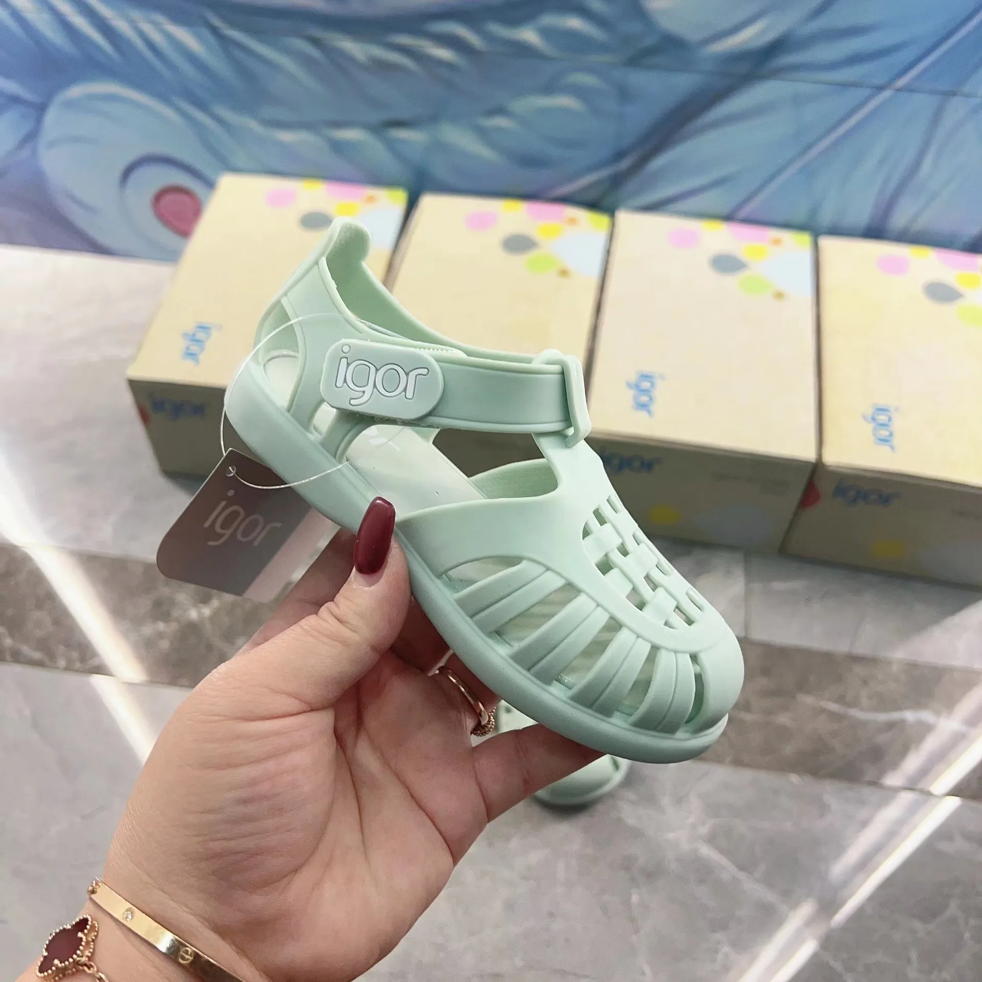 Classic Design Children's Summer Roman Sandal Fashion Casual Kids Boys And Girls Beach Sandals Solid Color Popular Baby Shoes