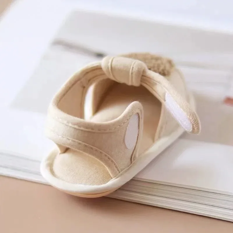 Cute Bear Soft Sole Comfortable Sandals for Infants and Toddlers Baotou Anti Kick First Step Shoes 0-18 Months Cute Bear Soft Sole Comfortable Sandals for Infants and Toddlers Baotou Anti Kick First Step Shoes 0-18 Months