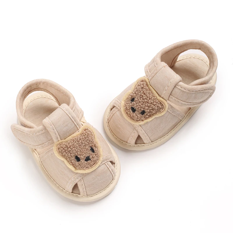 Cute Bear Soft Sole Comfortable Sandals for Infants and Toddlers Baotou Anti Kick First Step Shoes 0-18 Months Cute Bear Soft Sole Comfortable Sandals for Infants and Toddlers Baotou Anti Kick First Step Shoes 0-18 Months
