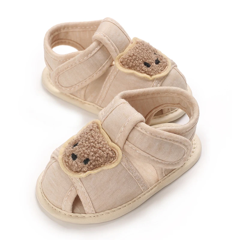 Cute Bear Soft Sole Comfortable Sandals for Infants and Toddlers Baotou Anti Kick First Step Shoes 0-18 Months Cute Bear Soft Sole Comfortable Sandals for Infants and Toddlers Baotou Anti Kick First Step Shoes 0-18 Months