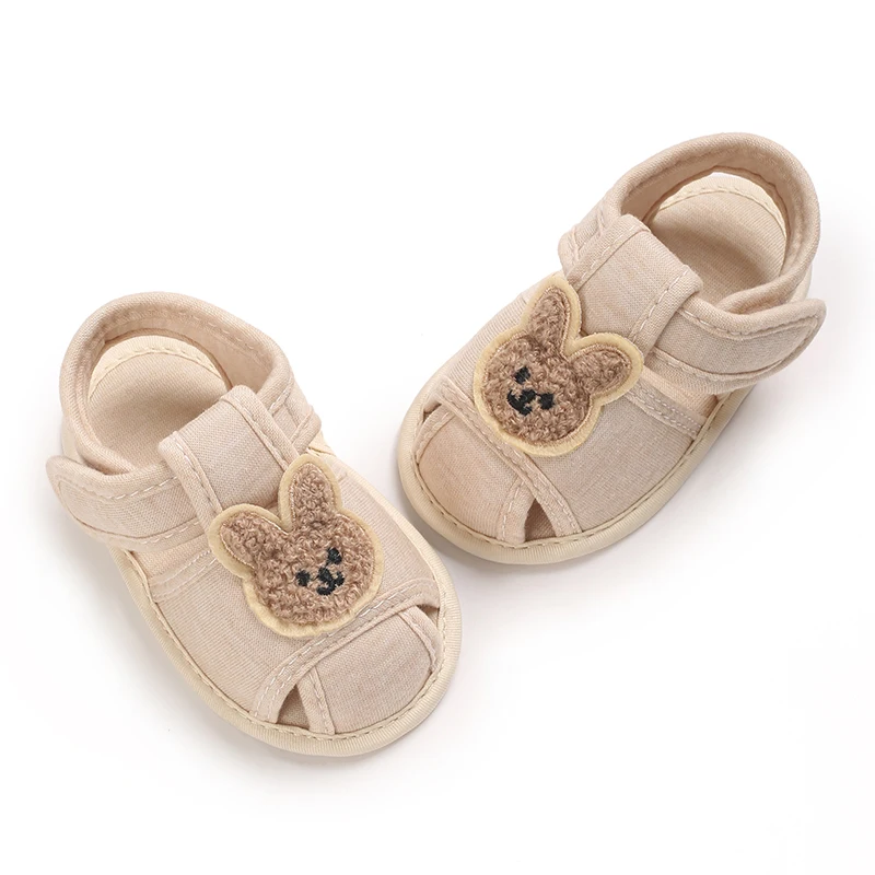 Cute Bear Soft Sole Comfortable Sandals for Infants and Toddlers Baotou Anti Kick First Step Shoes 0-18 Months Cute Bear Soft Sole Comfortable Sandals for Infants and Toddlers Baotou Anti Kick First Step Shoes 0-18 Months