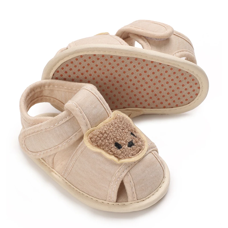 Cute Bear Soft Sole Comfortable Sandals for Infants and Toddlers Baotou Anti Kick First Step Shoes 0-18 Months Cute Bear Soft Sole Comfortable Sandals for Infants and Toddlers Baotou Anti Kick First Step Shoes 0-18 Months