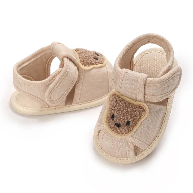 Cute Bear Soft Sole Comfortable Sandals for Infants and Toddlers Baotou Anti Kick First Step Shoes 0-18 Months Cute Bear Soft Sole Comfortable Sandals for Infants and Toddlers Baotou Anti Kick First Step Shoes 0-18 Months