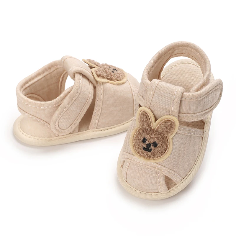 Cute Bear Soft Sole Comfortable Sandals for Infants and Toddlers Baotou Anti Kick First Step Shoes 0-18 Months Cute Bear Soft Sole Comfortable Sandals for Infants and Toddlers Baotou Anti Kick First Step Shoes 0-18 Months