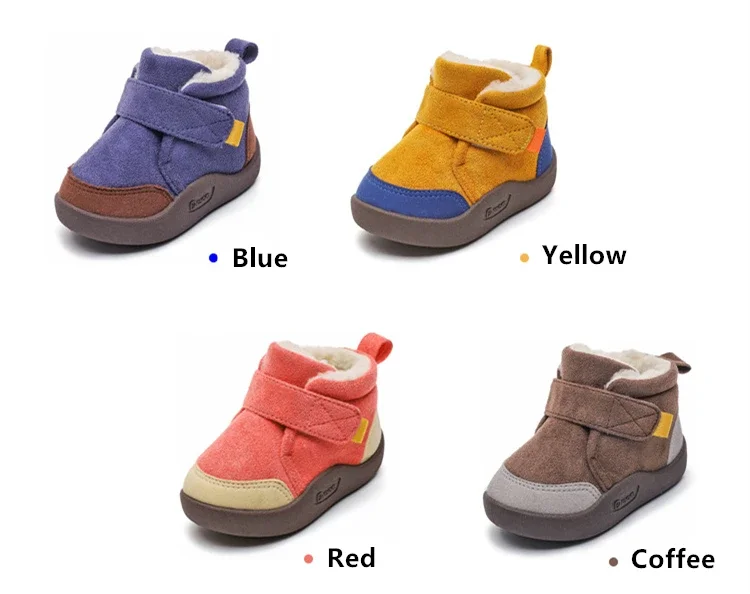 Toddler Baby Boots Winter Boys Girl Warm Baby Snow Shoes Plush Soft Bottom Infant Shoes Newborn Baby Outdoor Sneakers Kids Boots