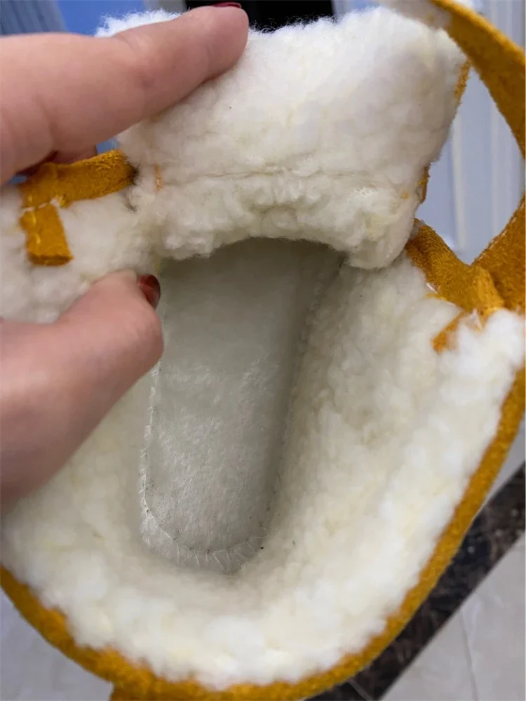 Toddler Baby Boots Winter Boys Girl Warm Baby Snow Shoes Plush Soft Bottom Infant Shoes Newborn Baby Outdoor Sneakers Kids Boots