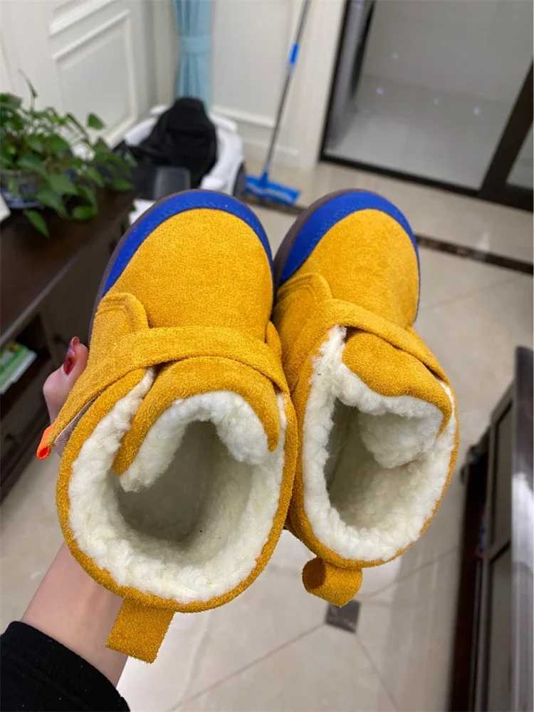 Toddler Baby Boots Winter Boys Girl Warm Baby Snow Shoes Plush Soft Bottom Infant Shoes Newborn Baby Outdoor Sneakers Kids Boots