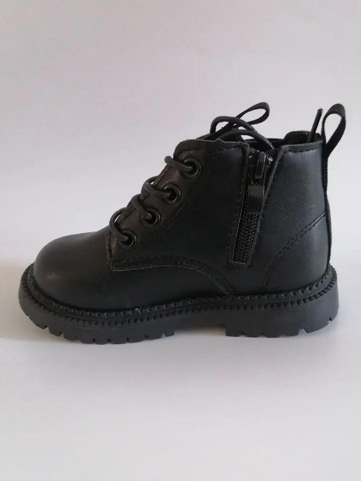 Kids Leather Chelsea Boots Waterproof Children Sneakers Beige Toddler Snow Boots Girl Winter Shoe Boy