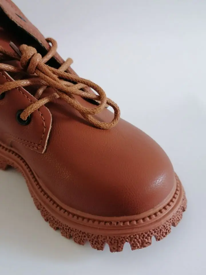 Kids Leather Chelsea Boots Waterproof Children Sneakers Beige Toddler Snow Boots Girl Winter Shoe Boy