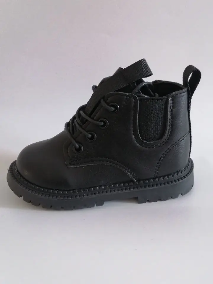Kids Leather Chelsea Boots Waterproof Children Sneakers Beige Toddler Snow Boots Girl Winter Shoe Boy