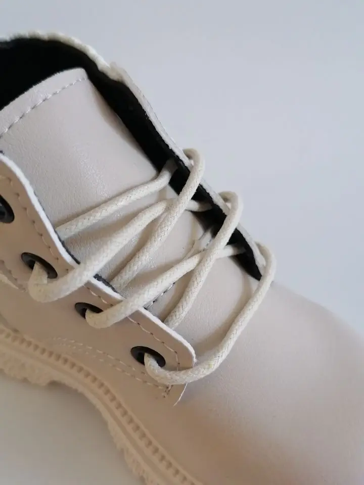 Kids Leather Chelsea Boots Waterproof Children Sneakers Beige Toddler Snow Boots Girl Winter Shoe Boy