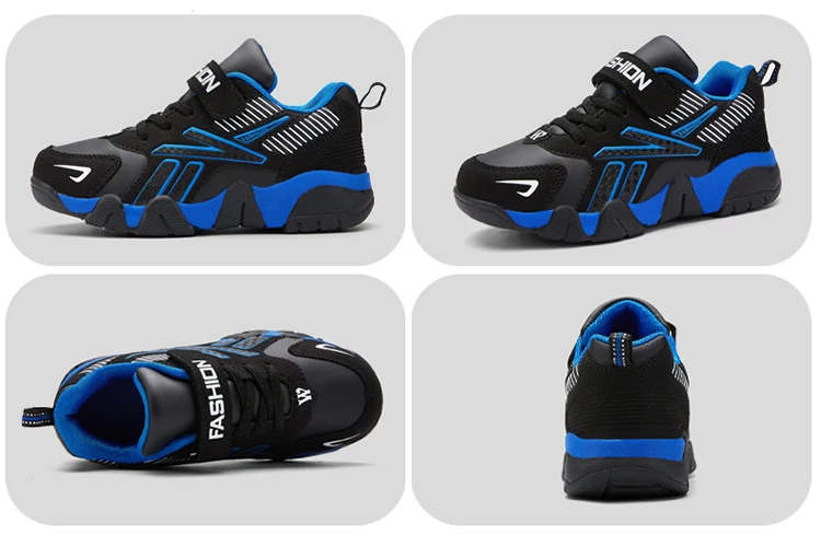 Children's Boys Shoes School Sports Fashion Leather For Kids Tennis Casual Sneakers Children Boy Running 7-12Years Walking Shoe
