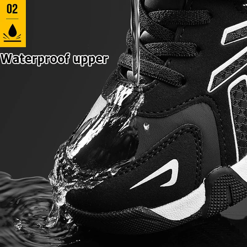 Children's Boys Shoes School Sports Fashion Leather For Kids Tennis Casual Sneakers Children Boy Running 7-12Years Walking Shoe