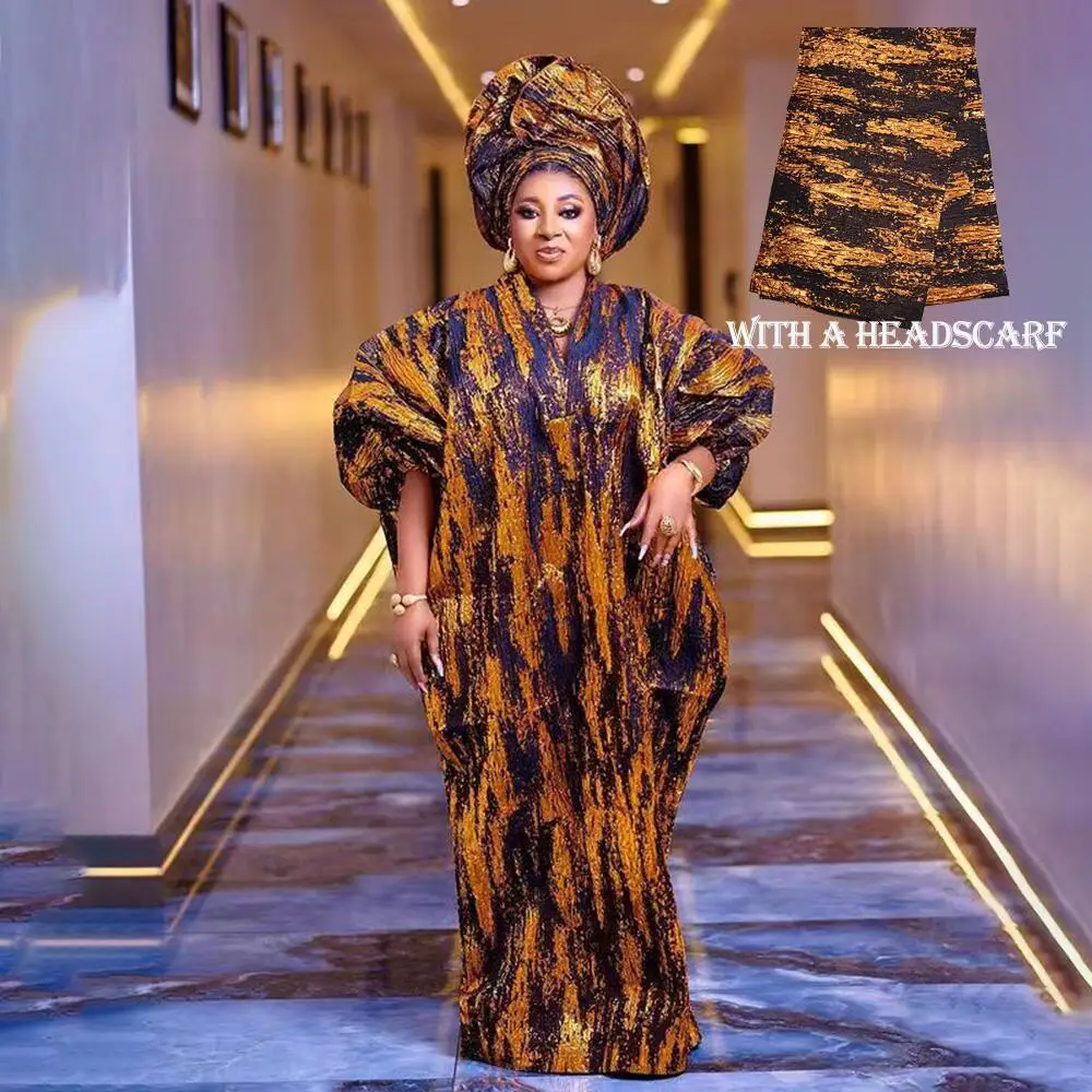 Golden headscarf