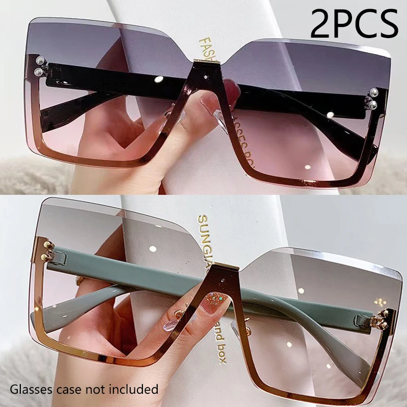 2PCS pink green
